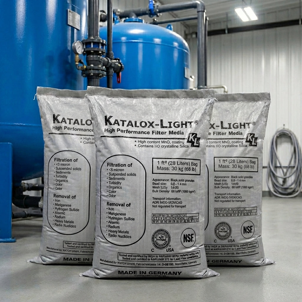 Katalox Light Filter Media – 1 Cubic Foot Bag High-Capacity Iron, Sulfur & amp; Manganese Removal | NSF-Certified Water Filtration Media