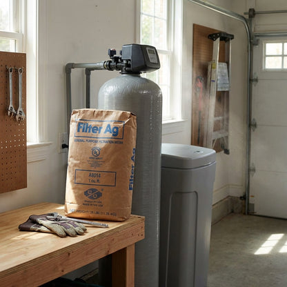 Filter-Ag Water Filtration Media – 1 Cubic Foot (25 LB Bag) | General Purpose Sediment Filtration