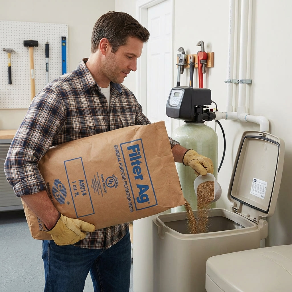 Filter-Ag Water Filtration Media – 1 Cubic Foot (25 LB Bag) | General Purpose Sediment Filtration