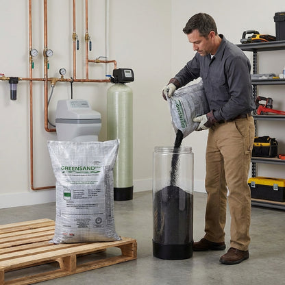 THE PIPE BOX 7000 — Greensand Plus Filter Media | 0.52 Cu. Ft. | Iron, Manganese & Hydrogen Sulfide Treatment