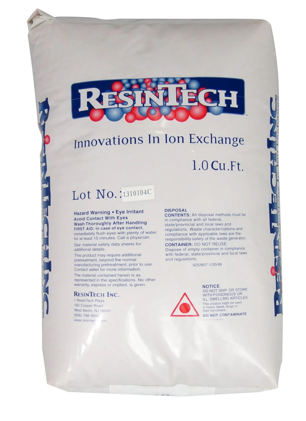ASM-10-HP Arsenic Removal Resin – High-Capacity Anion Exchange Media for Potable Water Arsenic Removal