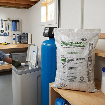THE PIPE BOX 7000 — Greensand Plus Filter Media | 0.52 Cu. Ft. | Iron, Manganese & Hydrogen Sulfide Treatment