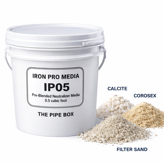 The Pipe Box IP05 Iron Pro Media Blend – Whole House Iron Removal Filter Media | Removes Iron, Manganese & Sulfur Odor | Professional Water Treatment Media