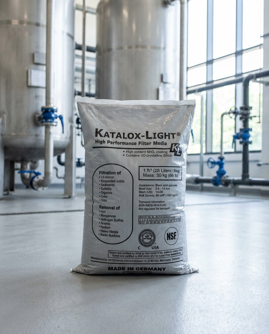 Katalox Light Filter Media – 0.5 Cu Ft Box (KATALOX-50-BOX)  High-Capacity Iron, Sulfur &amp; Manganese Removal Media
