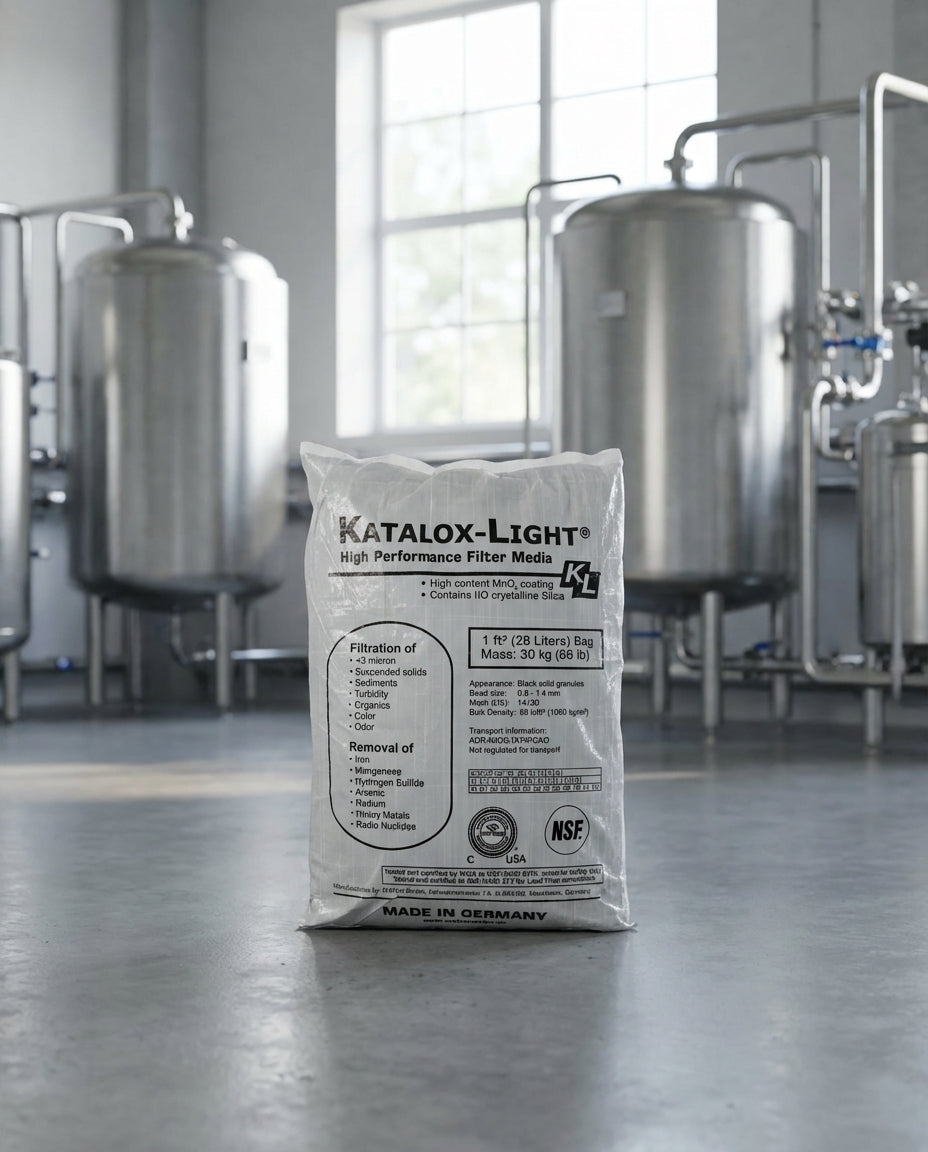 Katalox Light Filter Media – 0.5 Cu Ft Box (KATALOX-50-BOX)  High-Capacity Iron, Sulfur &amp; Manganese Removal Media