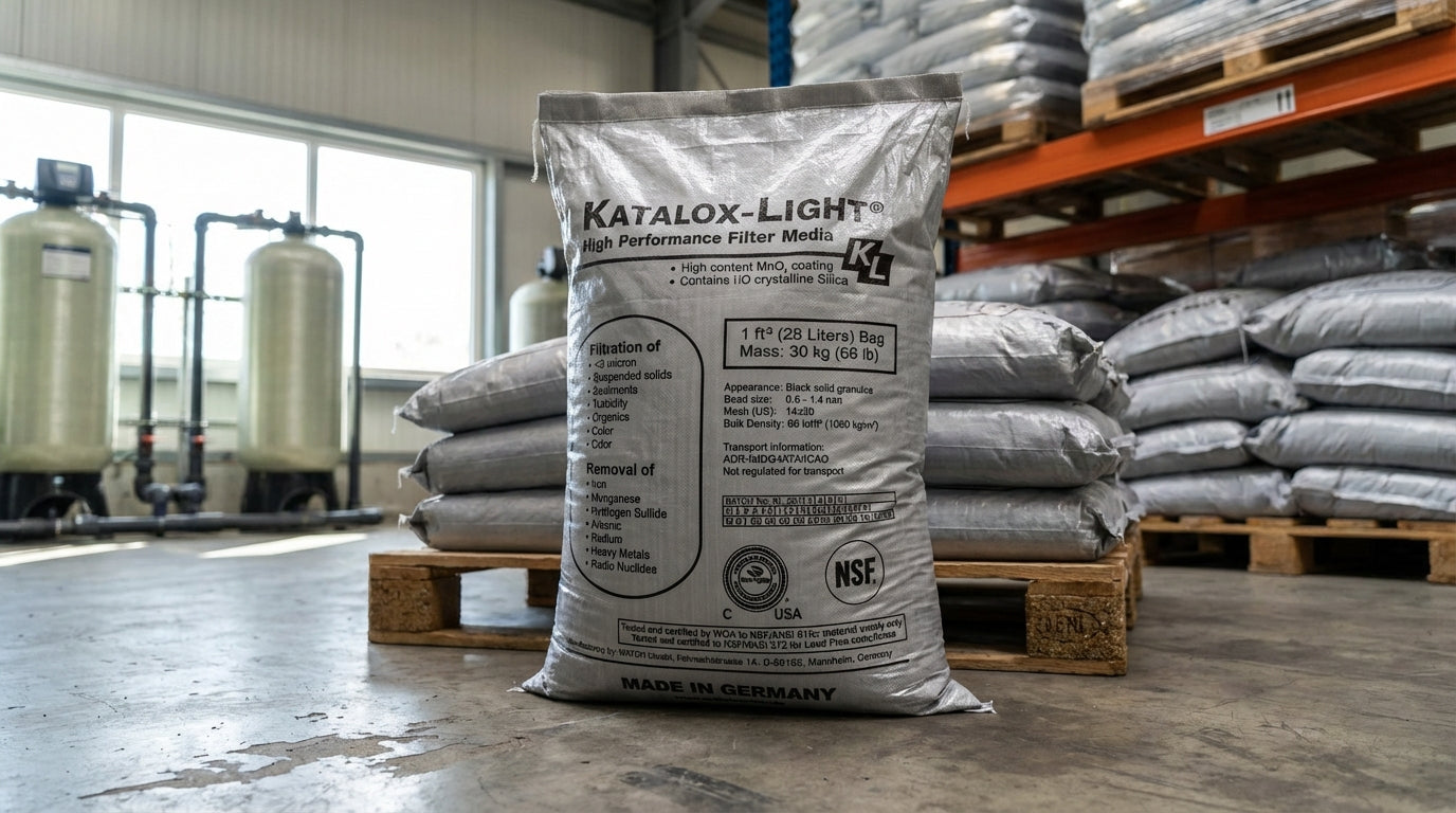 Katalox Light Filter Media – 0.5 Cu Ft Box (KATALOX-50-BOX)  High-Capacity Iron, Sulfur &amp; Manganese Removal Media