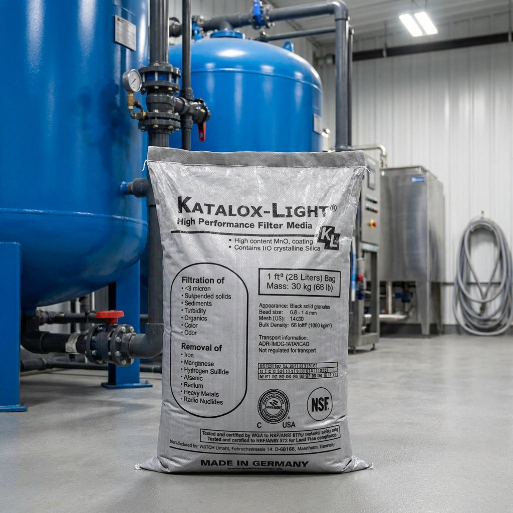Katalox Light Filter Media – 0.5 Cu Ft Box (KATALOX-50-BOX)  High-Capacity Iron, Sulfur &amp; Manganese Removal Media