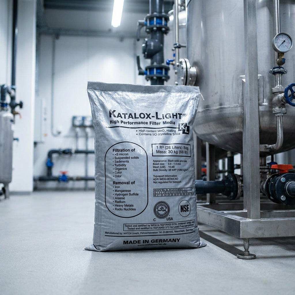 Katalox Light Filter Media – 0.5 Cu Ft Box (KATALOX-50-BOX)  High-Capacity Iron, Sulfur &amp; Manganese Removal Media