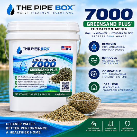 THE PIPE BOX 7000 — Greensand Plus Filter Media | 0.52 Cu. Ft. | Iron, Manganese & Hydrogen Sulfide Treatment