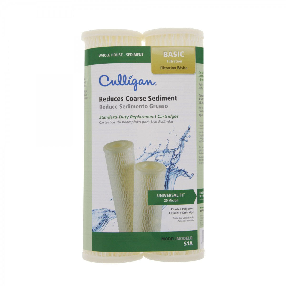 CULLIGAN SEDIMENT WATER FILTER REPLACEMENT CARTRIDGES 2 PACK THE Culligan sediment water filter replacement cartridges 2 pack the